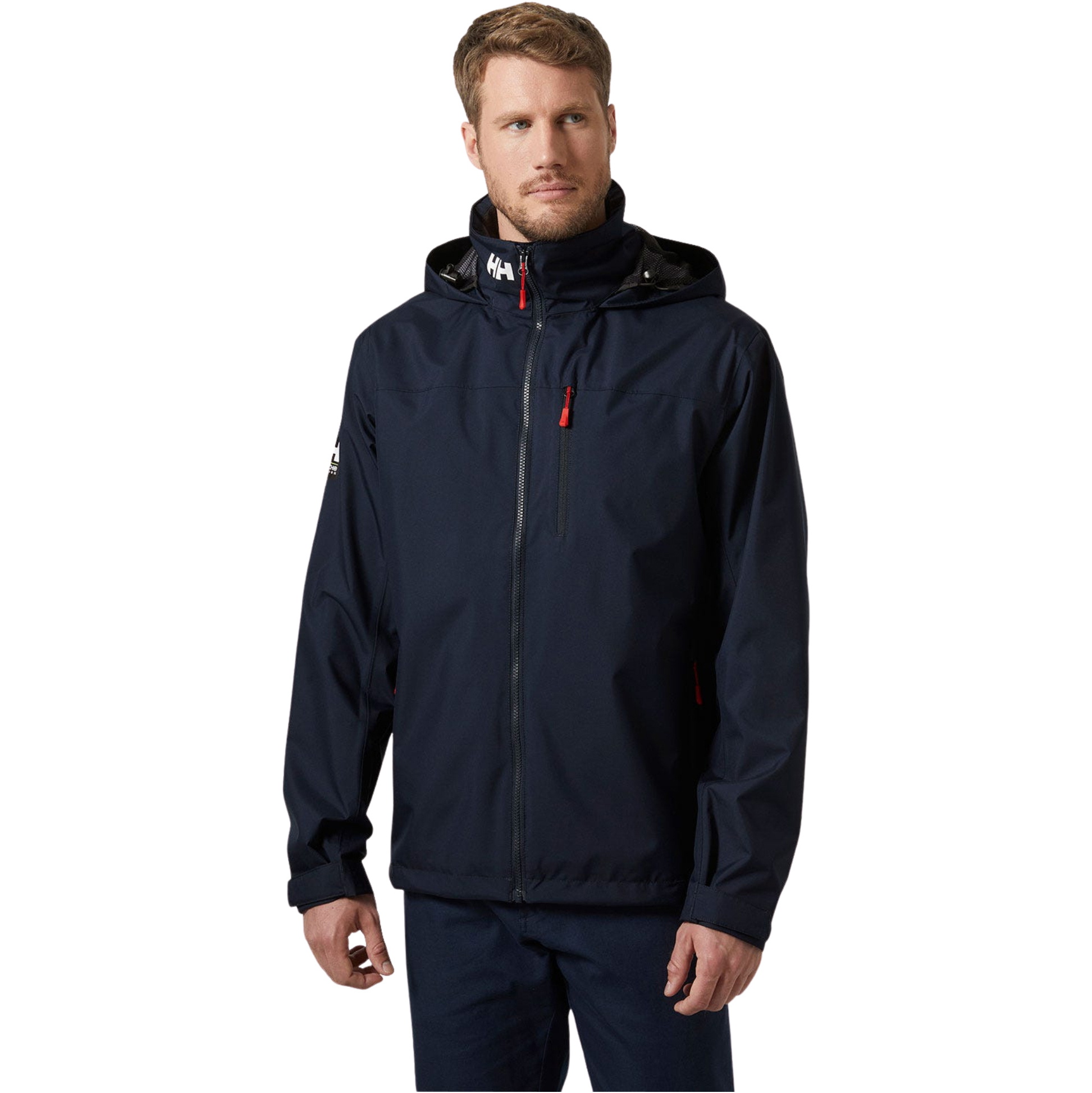 2026 Helly Hansen Hombres Crew Chaqueta De Vela Con Capucha 2.0 34443 - Navy